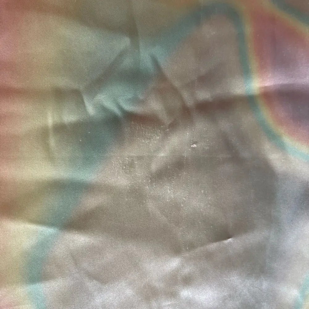 Pastel Tie Dye Satin Pillow Cases.
